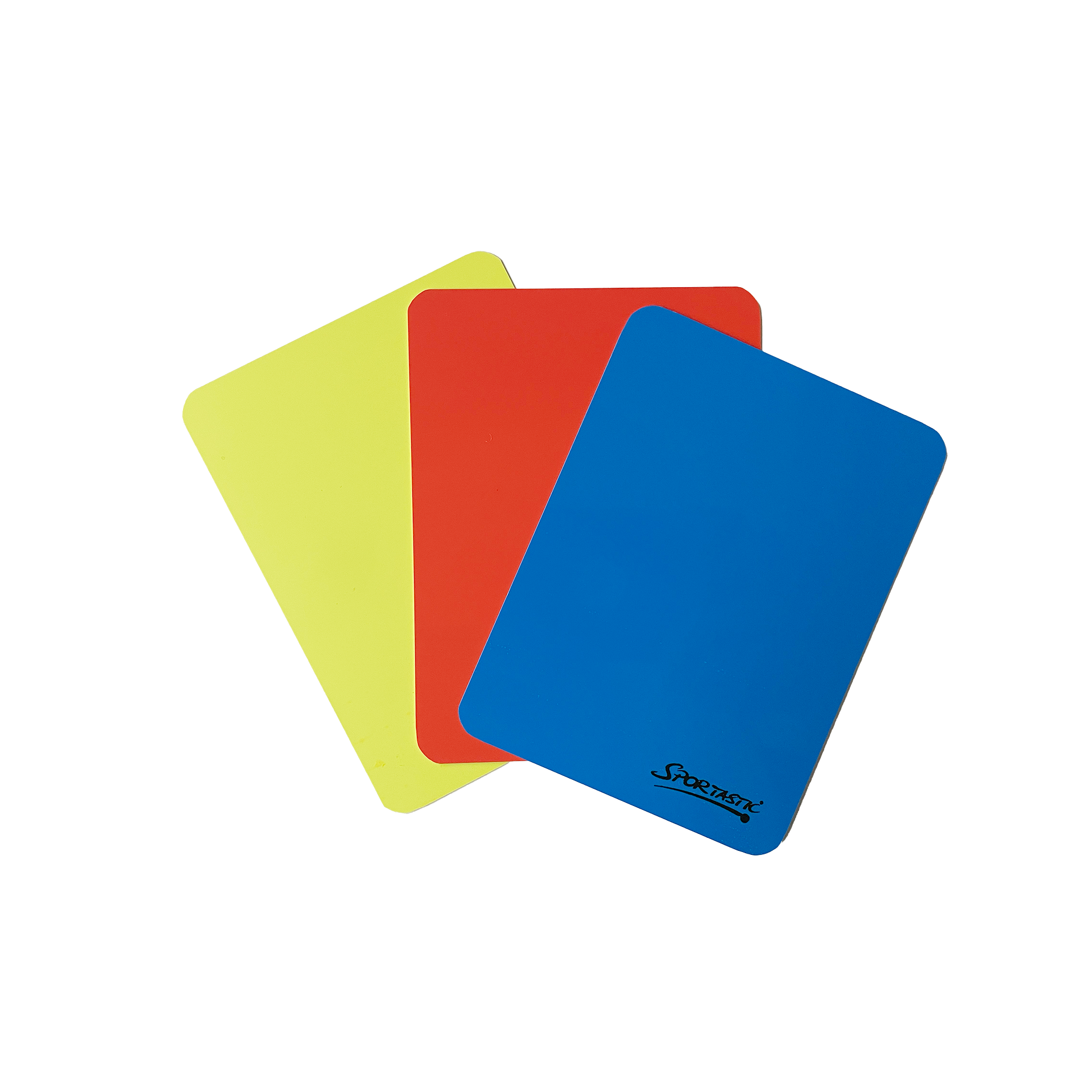 Schiedsrichterkarten im Set "rot/gelb/blau"